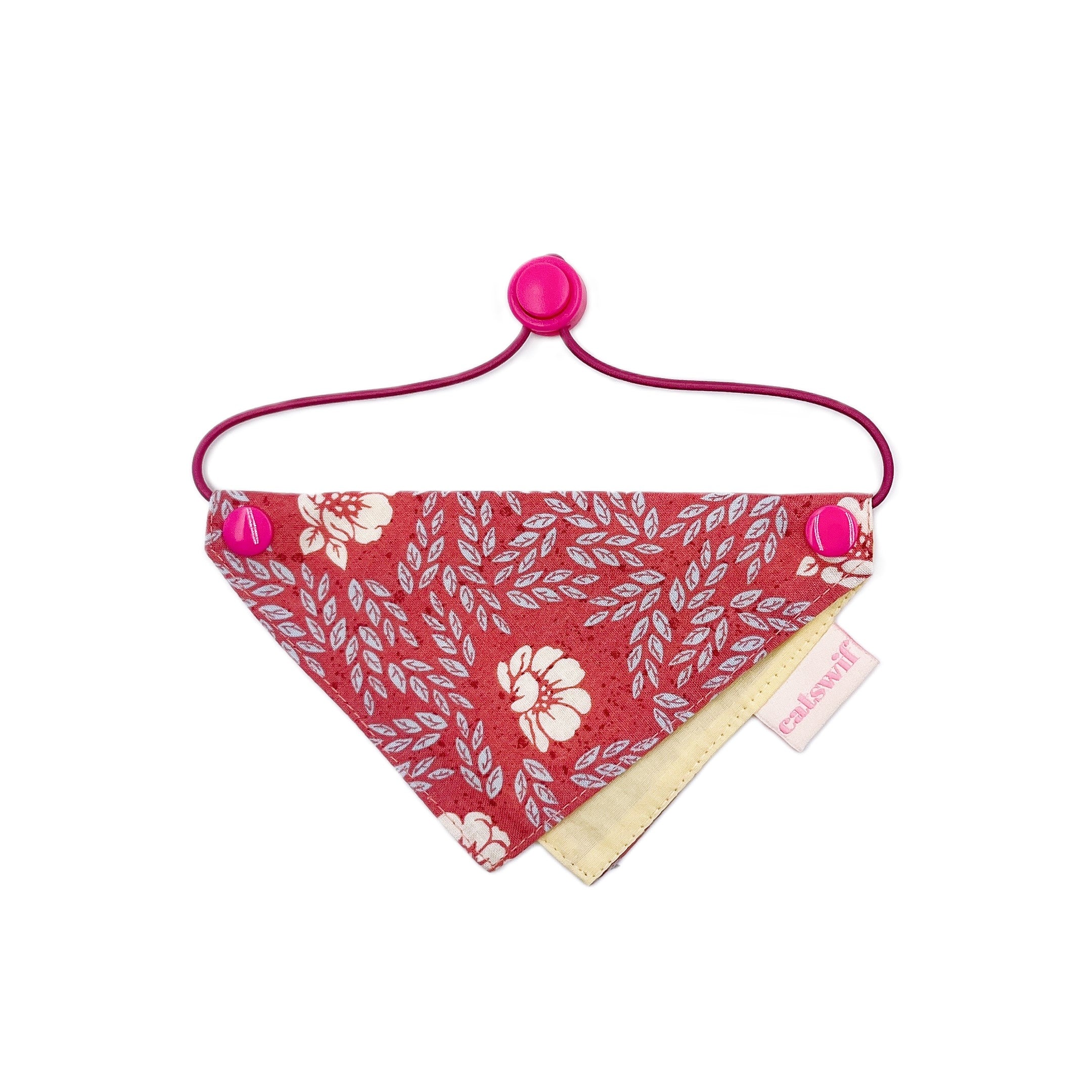 Rosy Rose Cat Bandana