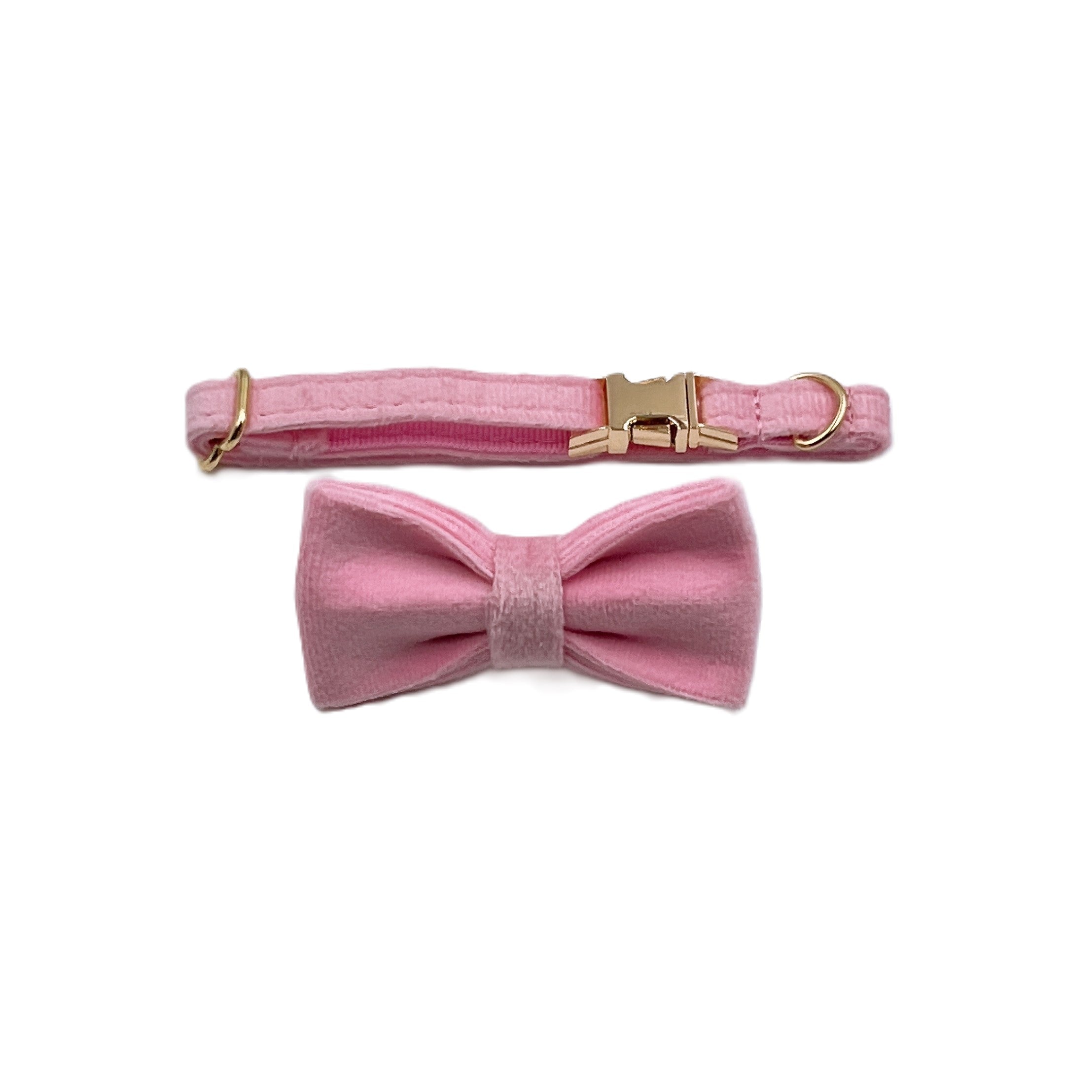 Pink Velvet Cat Collar